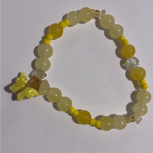 Yellow butterfly bracelet - Picture 3 of 5
